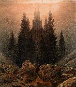 Caspar David Friedrich The Cross in the Mountains painting